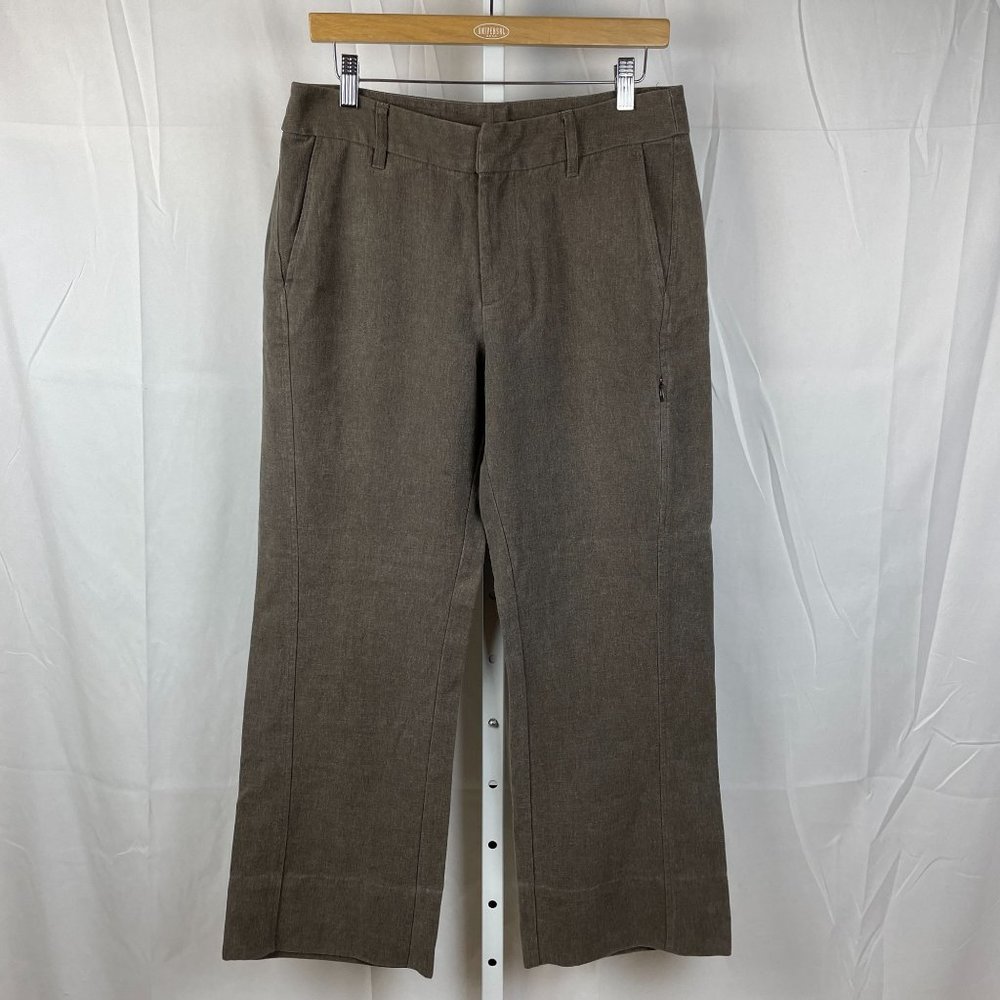 Womens Patagonia Gray Tan Hemp Blend Pants Size 8